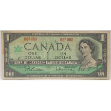 CANADA 1867-1967 . ONE 1 DOLLAR BANKNOTE . COMMEMORATIVE